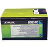 LEXMARK 802HC 80C2HC0 CIANO TONER - 3000 PAGINE PER CX-410DE