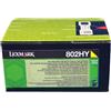 LEXMARK 802HY 80C2HY0 GIALLO TONER - 3000 PAGINE PER CX-410DE