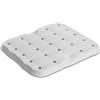 KMINA Cuscino Sedia Doccia (39x32x3 cm), Impermeabile e Morbido per Seduta Anziani, Disabili o Sgabelli da Bagno, Schiuma Antiscivolo, Colore Bianco, Brevettato - Prodotto in Europa