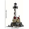 riceblock 2065 pcs Faro elettrico Kit di costruzione regalo Natale Compleanno
