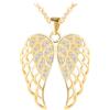MOOFUN Collana da donna con ciondolo a forma di ali di angelo, in argento 925, con zircone, per donne, mamma, moglie, fidanzata, ali di scheletro, per compleanni, San Valentino, festa della mamma,