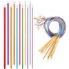 Kureny Set di Uncinetti Tunisini da 23 Pezzi - in Alluminio e Legno Con Corda, Colorati per Vari Progetti di Maglia, 2,0-10,0 mm, per Principianti