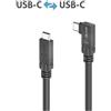 PureLink PI6620-050 Cavo USB 3.2 Gen1 Micro-Coax USB-C a 90° (sinistra/destra) di alta qualità, 5,00 m
