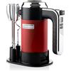 Westinghouse - Frullatore a mano retrò con 6 livelli + funzione turbo, ideale come frusta e per impastare (set di 2), con timer, colore: rosso