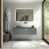 Parama Mobile bagno sospeso 120 cm grigio opaco un cassettone con top | Bako
