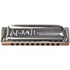 SUZUKI Armonica A Bocca 10 Fori MANJI M-20 B♭ 7th Tone Argento NEW