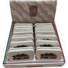 Set di 12 portafogli con zip Fiat 500 storica rossa con scatola espositiva