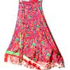 Magic Incredibile-art Vintage Silk Sari Magic Wrap Gonna Reversibile Hippie Sarong