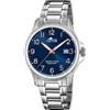 LOTUS Orologio Uomo Analogico in Acciaio Inossidabile 316l Argentato | Movimento al Quarzo, Calendario, Vetro Minerale ad Alta Resistenza, Impermeabile 10 ATM 18645/2