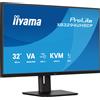 Iiyama Monitor Led 32'' Iiyama ProLite XB3294UHSCP-B1 4K Ultra HD 3840x2160p/2ms/Classe G/Nero [XB3294UHSCP-B1]