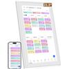 Herncptar Calendario Digitale intelligente, schermo HD da 21,5 pollici, Planner da Parete e da Tavolo con Touchscreen, Sincronizzazione Smart, Foto, Video Frame e Gestione Attività, programma pasti