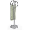 BGL - Porta asciugamani per la punta delle dita, per il bagno o la cucina, per riporre asciugamani o strofinacci, 2 anelli da appendere, 45,7 cm, colore: Cromato