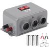 Qiilu 12V Riscaldatore per Auto Sbrinatore Compatto a 3 Fori 600W-800W Scaldino Invernale a Portatile Riscaldamento Rapido Antigelo Rimozione Antigelo Bassa Rumorosità per Riscaldamento
