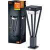 LEDVANCE ENDURA SOLAR BOUQUET WALL SENSOR 50cm - applique solari con rilevatore di movimento, per esterni con 3 modalità di funzionamento, 6W, 3000K, 200-550 Lumen, IP44, nero