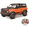 Maisto NUOVO Maisto scala 1/24 Ford Bronco Badlands 2021 nero/arancione Harley-Davidson