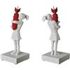 MEDICOM TOY Banksy Bomba Parafango Rosso Bomba Ver. MEDICOM TOY Mct Figura Bianco Rosso