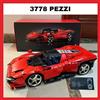 Set Costruzioni Ferrari Daytona Sp3 Compatibile Technic 42143- 3788 Pezzi NUOVO