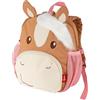 sigikid Mini zaino Pony Love zaino per bambini per presepe, kita, gite consigliate per ragazze dai 2 anni in su, rosa/marrone/pony, rosa/marrone/pony, s, Casual
