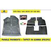 AUTOKIT Tappetini per Panda 4x4 Tappeti in Gomma + Pavimento Pianale Moquette Specifico