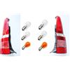 Autokit 2 FANALE FANALINI STOP POSTERIORE DX -SX CORPO NERO per FIAT PANDA dal 2003-2011