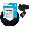 VELCRO Brand Fascette riapribili 10mm x 5m Nero | Fascette in riutilizzabili, facili da avvolgere e premere, ideali per la gestione dei cavi e la casa