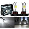 NATGIC PSX24W 2504 Lampadine Fendinebbia a LED Xenon Bianco 21 - Chipset SMD EX 2835 con Proiettore per Lente di Ricambio Luci di Marcia Diurna a LED, 10-16V 10.5W (2 Pezzi)