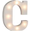 Out of the blue, Lettera luminosa, C, in legno, con 7 LED