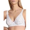 CALIDA Natural Comfort Lace Reggiseno, Semi-Trasparente, Verde Suave, 3A Donna