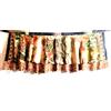 Vintage Mini gonne 21" lunghe vintage Sari Magic Wrap gonne multicolore bohemien hippie