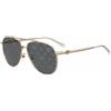 CHIARA FERRAGNI 1001/S 59 LOJ SUNGLASSES GOLD CRYSTAL SOLE OCCHIALI GREY