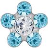 Mast Industria Italiana Fiore 6mm Acquamarina/punto Crema