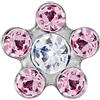 Mast Industria Italiana Fiore 6mm Cristallo/punto Rosa
