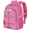 KARACTERMANIA Barbie Varsity-Zaino Fight FAN 2.2, Rosa, 31 x 44 cm, Capacità 24 L
