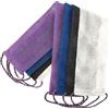 Aezzybe 4pz African Net Sponge (bianco, viola, blu, nero) 14 x 74 cm Spugna Doccia con cordoncino, Spugna Esfoliante in rete fine per schiuma ricca, lunga Spazzola per Schiena e Corpo