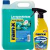 Rain-X Liquido Lavavetri Auto e Spray Rimuovi Moscerini Auto, Elimina i Resti di Insetti e Escrementi di Uccelli e Protegge dalla Pioggia, 5 L Acqua Tergicristalli Auto e 500 ml di Insect Remover