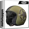 PREMIER CASCO VINTAGE STAR MILITARY BM,VERDE MILITARE/NERO,XS