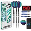 RED DRAGON Darts - Dragonfly - Set Professionale di Freccette 95% Tungsteno da 20g, 22g o 24g con 2 Flight e 2 Shaft