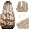 TESS Extension Adesive Capelli Veri Biadesivo Extension Biadesive 10 Fasce 20g (30cm, #22/613 Biondo Dolce/Biondo Chiaro)