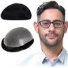 Lordhair Protesi Capelli Uomo, Pelle Super Sottile da 0,08 mm Parrucca da Uomo per Sistema Capillare da 8x10 Pollici Dimensione Della Base
