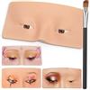 ATOMUS 3D Silicone Eye Face Makeup Practice Board Reusable Perfect Aid to Practicing Eye Makeup Eyebrow Eyeliner Eye Shadow Eyelash Extension Training(open eyes)