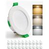 HOMEOW Faretti Led da Incasso per Cartongesso 4W, Diametro Foro 55mm- 68mm