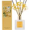 COCORRÍNA Diffusore di Profumo per Ambiente 200ml, Fragranza Orange Blossom con 8 Bastoncini in Rattan, Profumatore Elegante per Casa, Bagno e Mensole