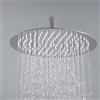 JOHO Soffione Doccia da Parete in Acciaio Inox 304 con Ugelli Antiicalcare (D40cm tondo)