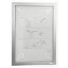 DURABLE Cornice adesiva - Duraframe Wallpaper - A4 - 21 x 29,7 cm - argento - Durable (unità vendita 1 pz.)