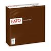 FATO Tovagliolo - carta - 33 x 33 cm - 2 veli - cioccolata - Fato - conf. 50 pezzi (unità vendita 1 pz.)