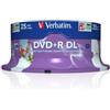 Verbatim - Scatola 25 DVD+R Dual Layer - serigrafato Spindle - 43667 - 8,5GB (unità vendita 1 pz.)