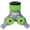 Verdemax Raccordo rubinetto - 2 uscite regolabili - Verdemax (unità vendita 1 pz.)