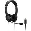 KENSINGTON Cuffie stereo - con microfono e controllo del volume - connessione USB-A - Kensington (unità vendita 1 pz.)