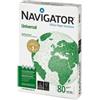 NAVIGATOR Carta bianca Navigator Universal in mini pallet - A4 - 80 gr - bianco - risma 500 fogli - ordine max 1 mini pallet da 50 risme (unità vendita 1 pz.)