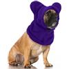 YUSHWENPTY Cappello Invernali per Cani Gattino Morbido Caldo Cappelli per Animali Domestici con Orecchie Protezione Contro il Rumore Cappuccio per la Testa e il Collo Cucciolo per Freddo Invernale,M (Viola)